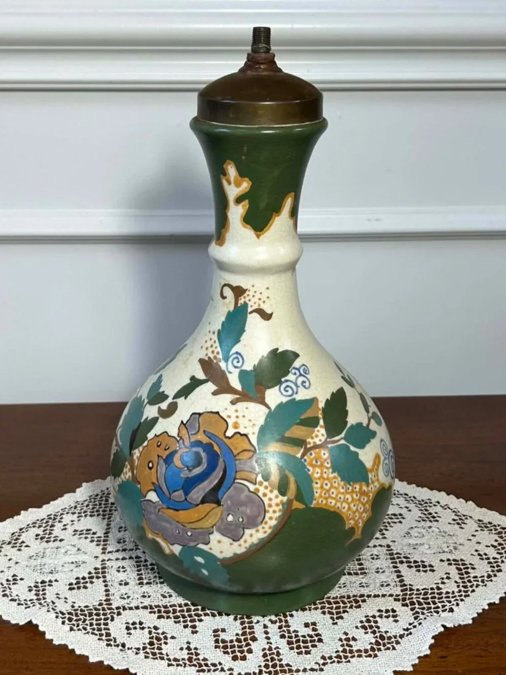 Vintage 1920s Dutch Art Pottery Lamp Base - Arnhemsche Fayence